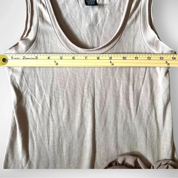 MISS CHIEVOUS Mauve Drop Waist Sleeveless Top With Rose Detailing Small | EUC - Picture 6 of 7